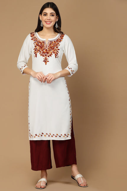 Off White Kerry Long Kurti For Women