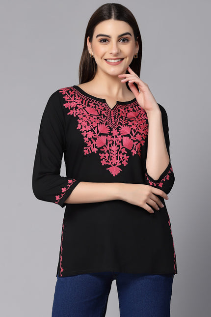 Mayra Aari Embroidered Short Kurti For Women