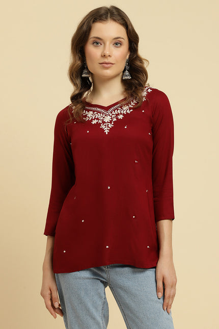 Boota Reel Short Kurti For Women