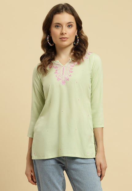 Pash Boota Short Kurti For Women