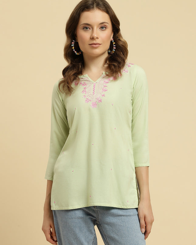 Pash Boota Short Kurti For Women