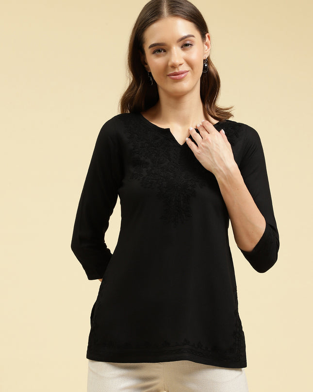 Zahra Self Aari Short Kurti For Women
