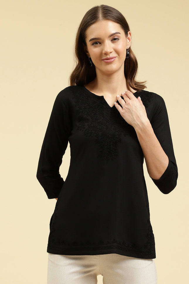 Zahra Self Aari Short Kurti For Women