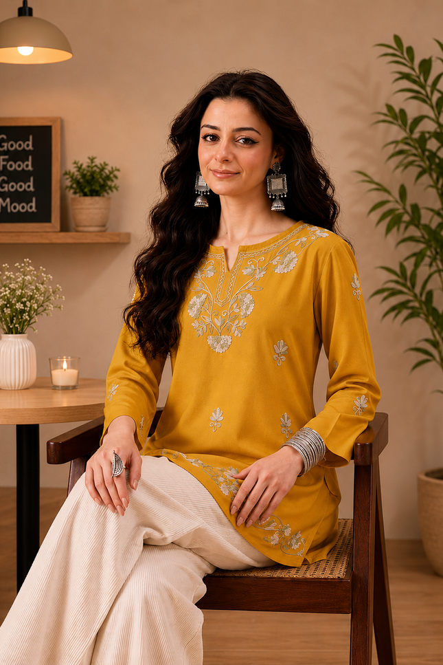 Zayesha A-line Short Kurti For Women