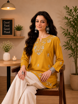 Zayesha A-line Short Kurti For Women