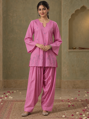 Sitara Pink Farshi Set