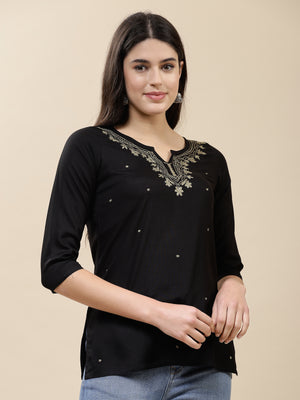Pash Boota Short Kurti For Women