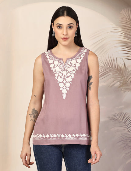 Ziana Sleeveless Short Kurti For Women
