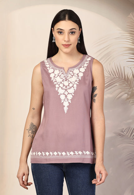Ziana Sleeveless Short Kurti For Women