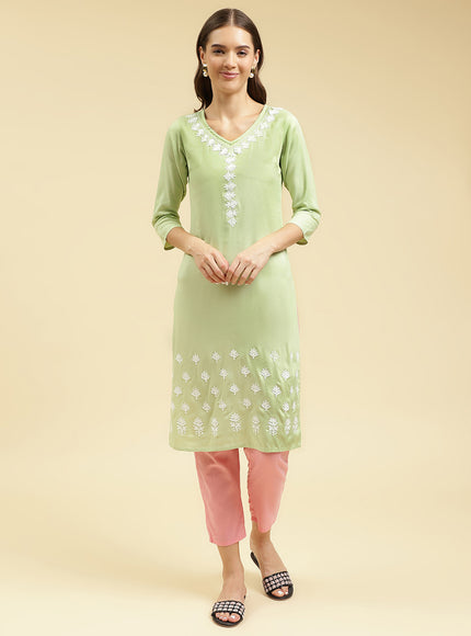 Gul Aari Long Kurti For Women