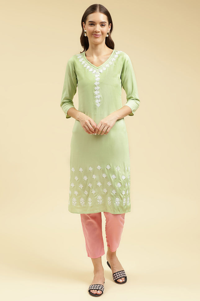 Gul Aari Long Kurti For Women