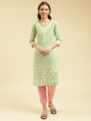 Gul Aari Long Kurti For Women