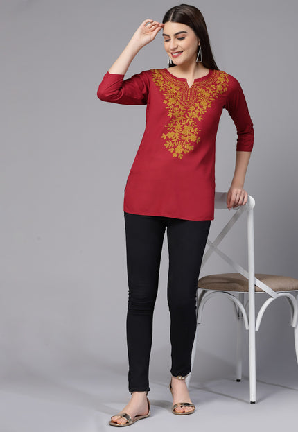 Aari Short Kurti For Women