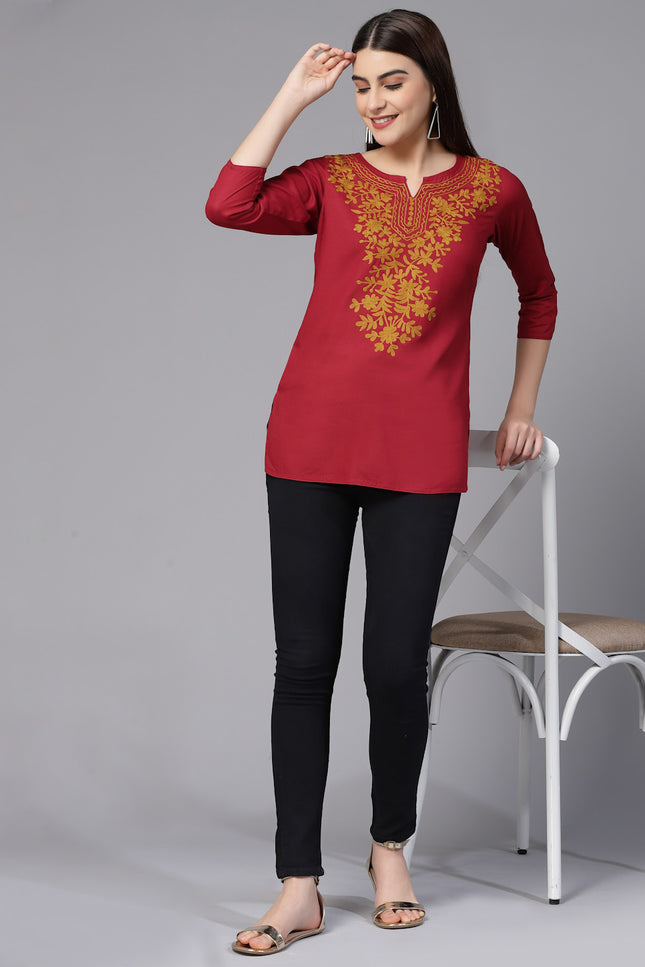 Aari Short Kurti For Women