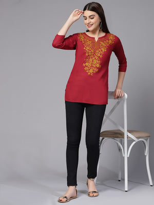 Aari Short Kurti For Women