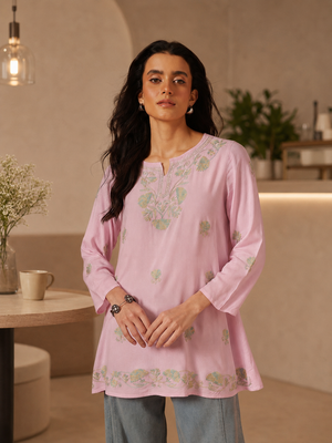 Zayesha A-line Short Kurti For Women