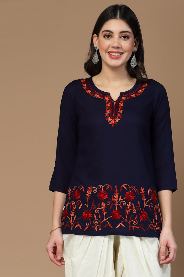 Hiba Aari Short Kurti For Women