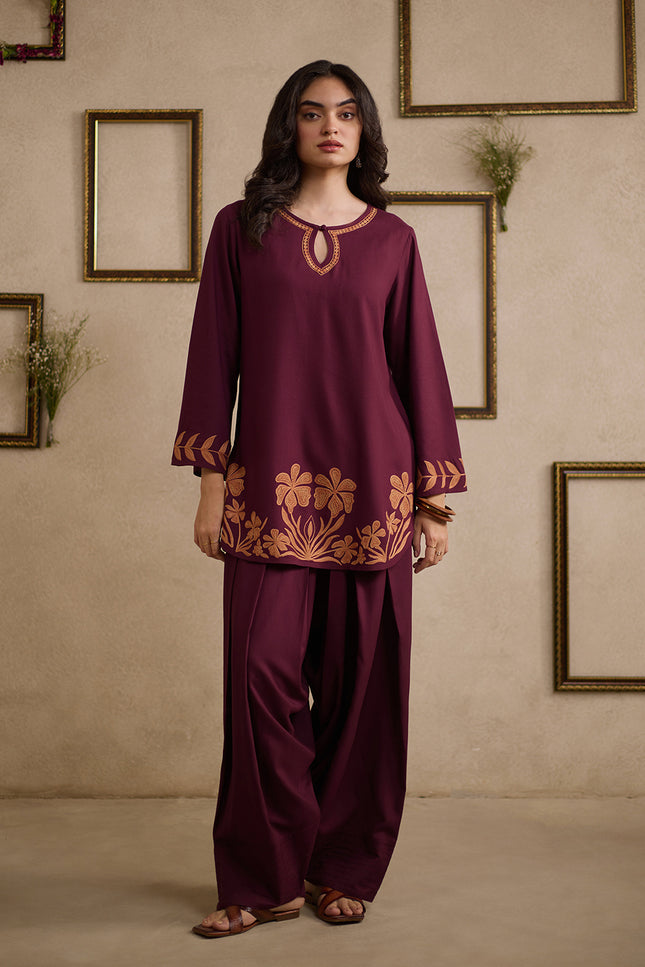 Jaira Dark Wine Farshi Set