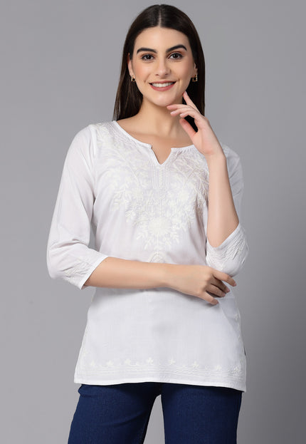 Zahra Self Aari Short Kurti For Women