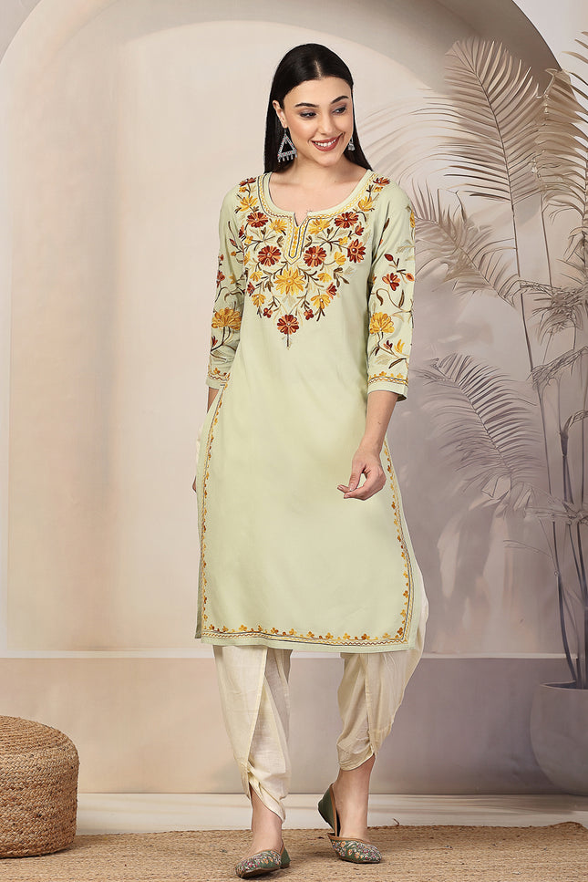 Mahnaz Aari Long Kurti For Women
