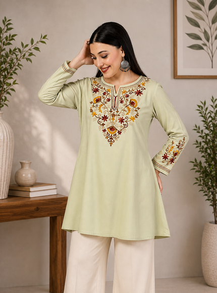 Jasmine A-Line Short Kurti For Women