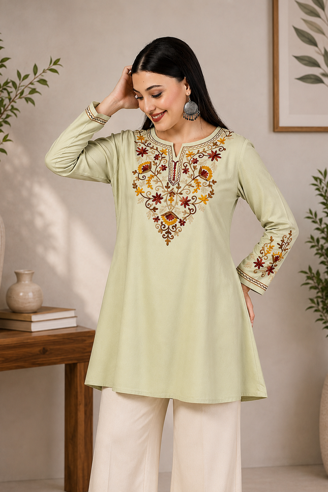 Jasmine A-Line Short Kurti For Women