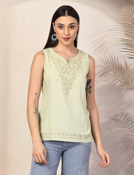 Ziana Sleeveless Short Kurti For Women
