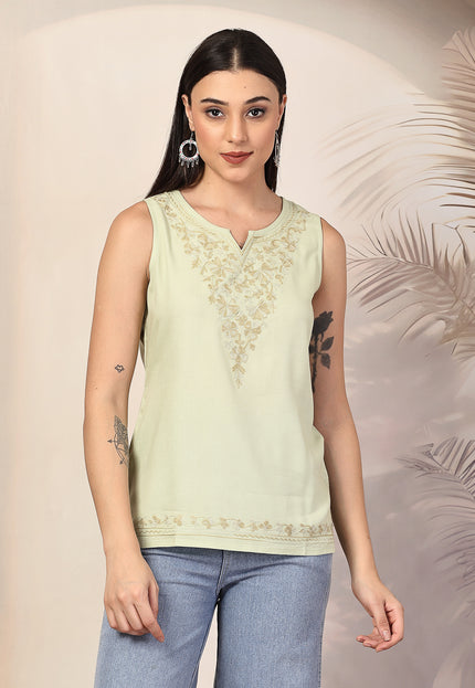 Ziana Sleeveless Short Kurti For Women