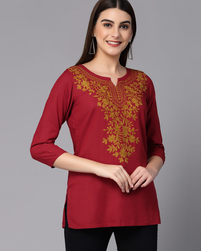Aari Short Kurti For Women