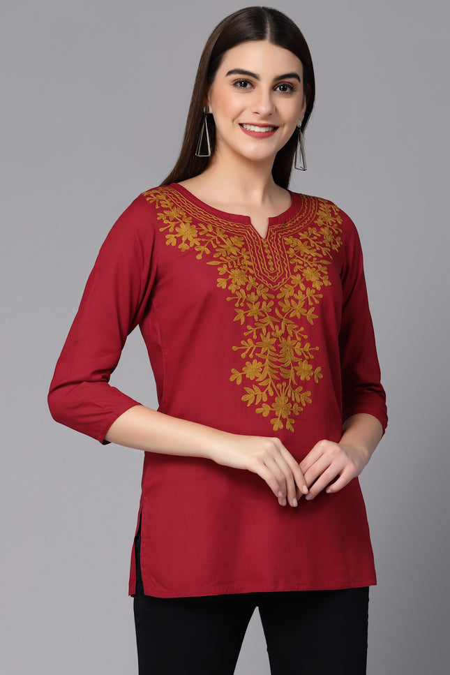 Aari Short Kurti For Women