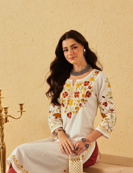 Mahnaz Aari Long Kurti For Women