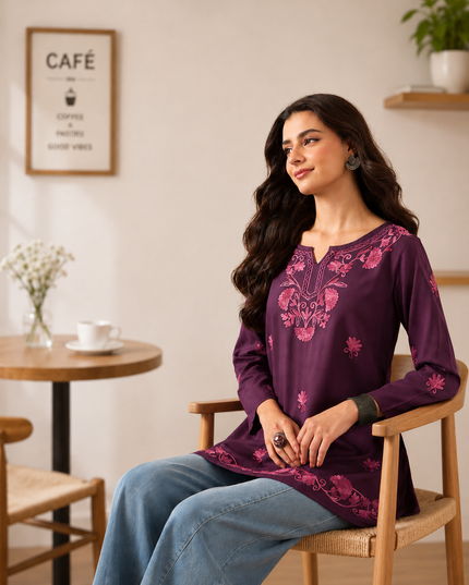 Zayesha A-line Short Kurti For Women