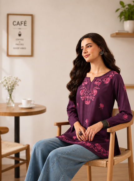 Zayesha A-line Short Kurti For Women