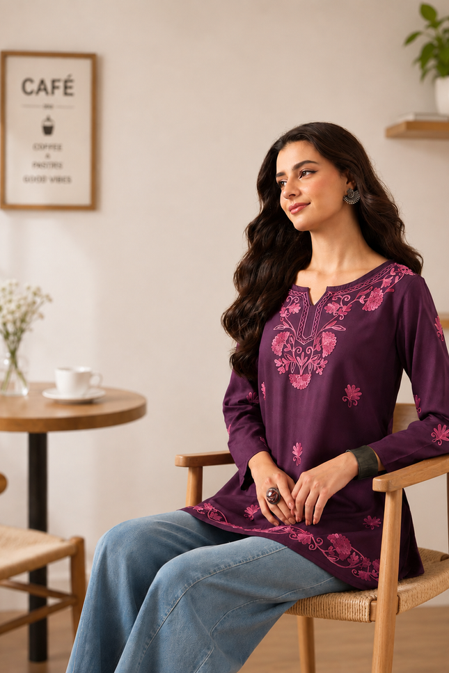 Zayesha A-line Short Kurti For Women