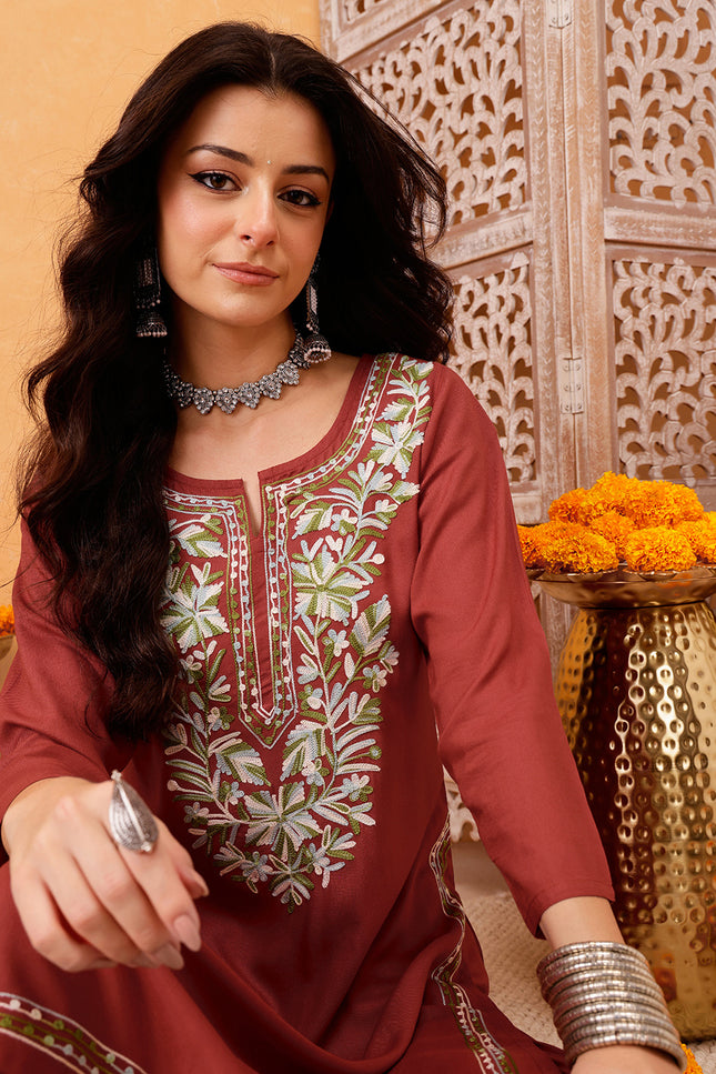 Humaira Orange Co-Ord Set For Women