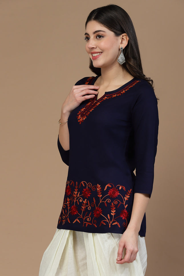 Hiba Aari Short Kurti For Women