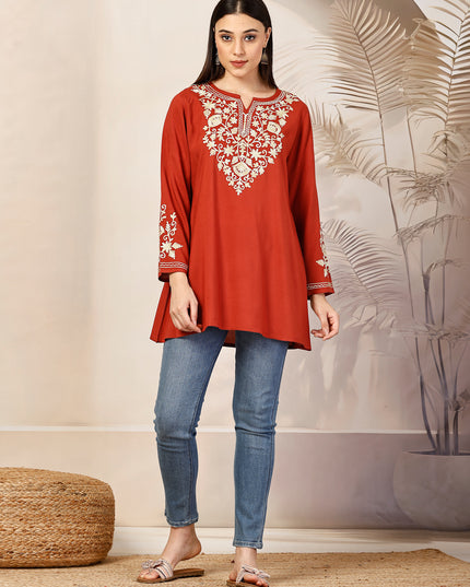 Jasmine A-Line Short Kurti For Women
