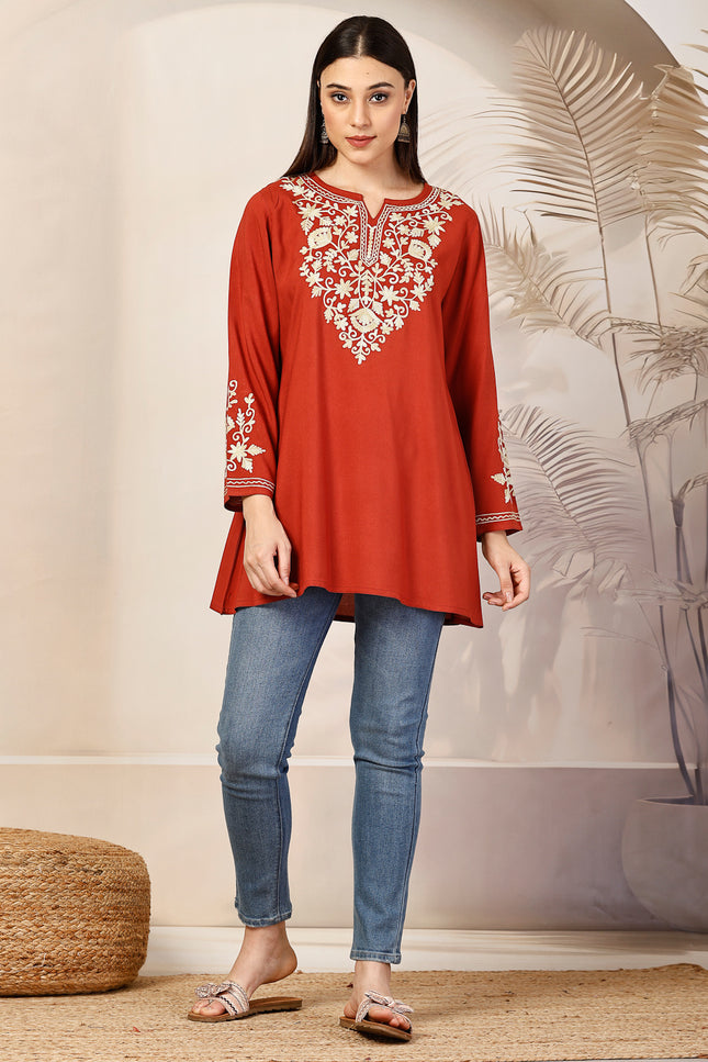 Jasmine A-Line Short Kurti For Women