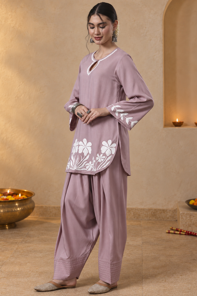 Jaira Lavender Farshi Set