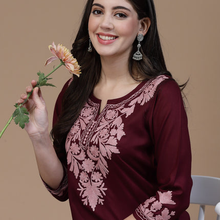 Mehak Mustard Long Kurti For Women