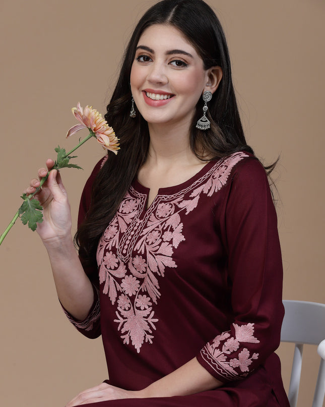 Mehak Mustard Long Kurti For Women