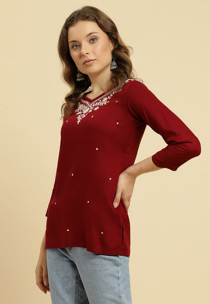 Boota Reel Short Kurti For Women