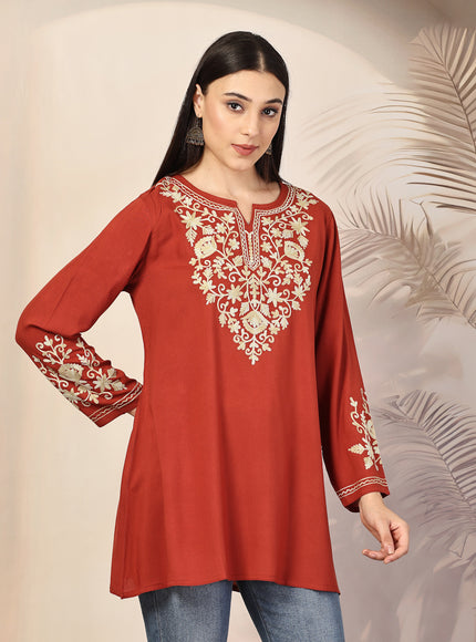 Jasmine A-Line Short Kurti For Women