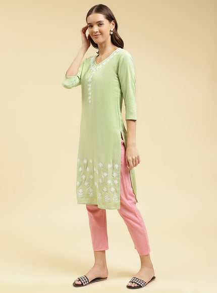 Gul Aari Long Kurti For Women