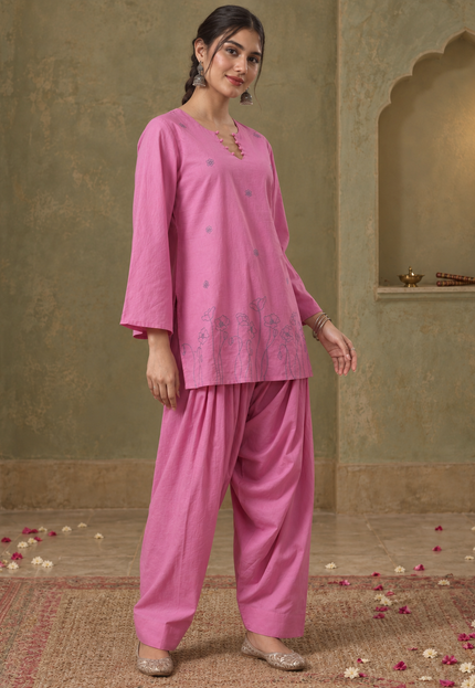 Sitara Pink Farshi Set