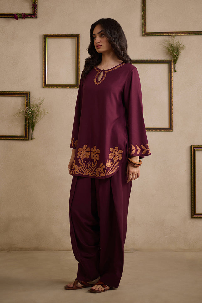 Jaira Dark Wine Farshi Set