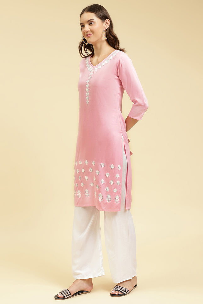 Gul Aari Long Kurti For Women