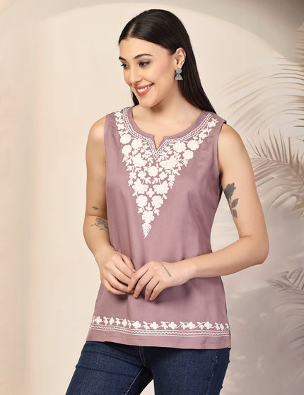 Ziana Sleeveless Short Kurti For Women