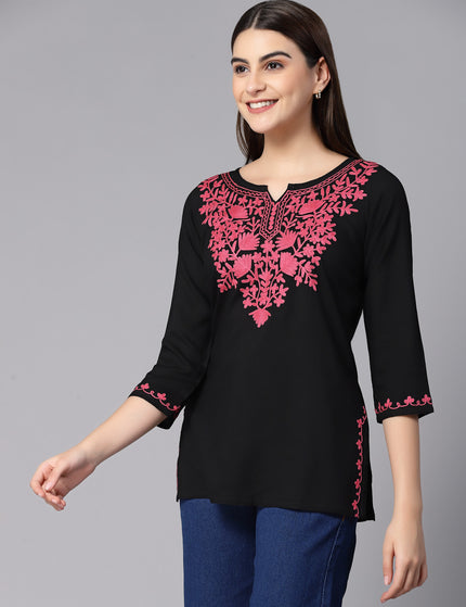 Mayra Aari Embroidered Short Kurti For Women
