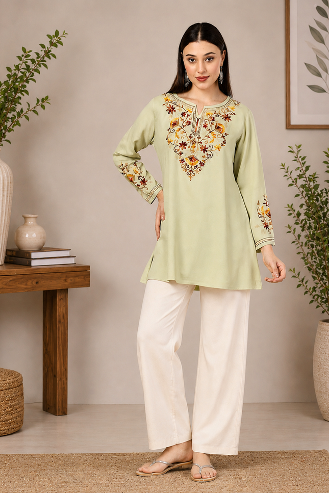 Jasmine A-Line Short Kurti For Women